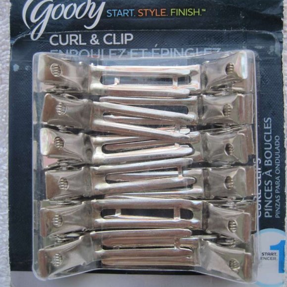 12 Goody Metal Sectioning Styling Hair Clips 2006 Section Secure Style Classic - Picture 7 of 11
